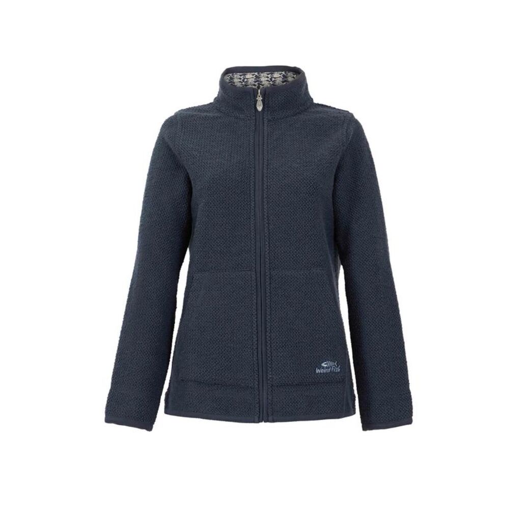Weird Fish Womens/Ladies Sontee Macaroni Eco Friendly Jacket / Navy